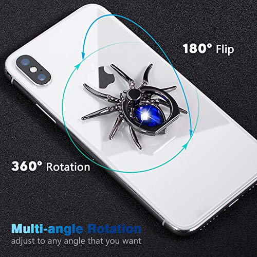 Allengel Phone Ring Holder Grip, Animal 360 Rotation Diamond Metal Finger Ring Grip Kickstand for All Smartphone, Tablets and Case - Royal Blue - color: Blue