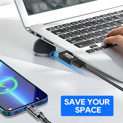 UCEC 6-Pack 90/180 Degree USB 3.2 Angle Adapter, USB A Male to USB A Female - style: 6Pack A Male to A Female ( 90 Degree & 180 Degree)