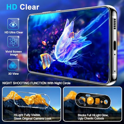 letosan 3 Pack for Google Pixel 11 Pro Screen Protector Tempered Glass + 3 Pack Camera Lens Protector, Military Grade Shatterproof, 9H Hardness, Fingerprint Unlock,Case Friendly 6.3 Inch - size: Pixel 11 Pro 6.3 Inch