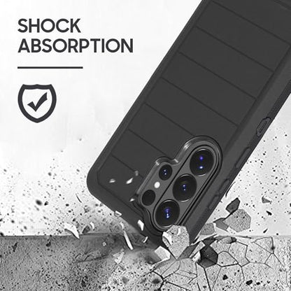 Compatible for Samsung S26 Ultra Rugged Case with Belt Clip Holster & Built-in Screen Protector, Heavy-Duty Full-Body Shockproof Cover, Military-Grade Protective Case (Pro) - color: Pro