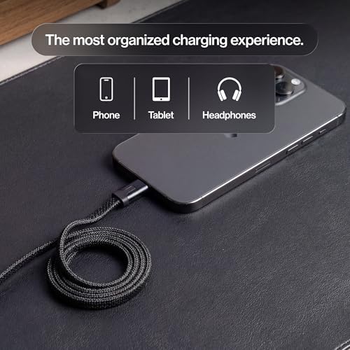 Statik MagStack Slim USB A to C Flat Coil Magnetic Charging Cable, 27W - size: 6.6FT, style: USB-A to USB-C