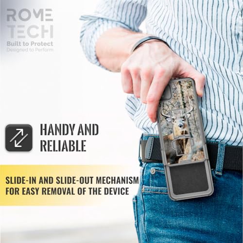 Designed for iPhone 14 Pro Max Case with Belt Clip Holster - Kickstand Cover Phone Case - Camo Deer (Dots) - color: Camo Deer, style: iPhone 14 Pro Max