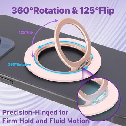 Jsoerpay Ultra-Thin Magnetic Phone Grip for MagSafe, Pink - color: Pink