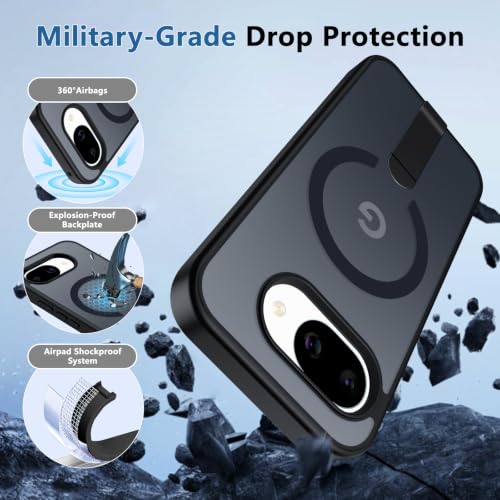 for Pixel-10A Case Strong Magnetic Compatible with MagSafe, Black - color: Black, size: Pixel 10A 6.3"