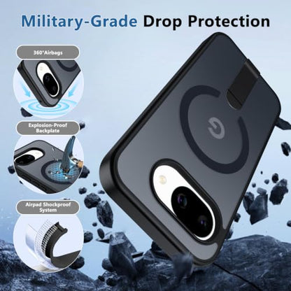 for Pixel-10A Case Strong Magnetic Compatible with MagSafe, Black - color: Black, size: Pixel 10A 6.3"