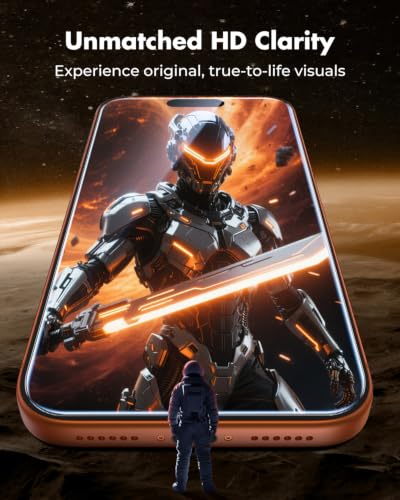 UNBREAKcable iPhone 17 Pro Screen Protector & Camera Lens Protector - size: iPhone 17 Pro