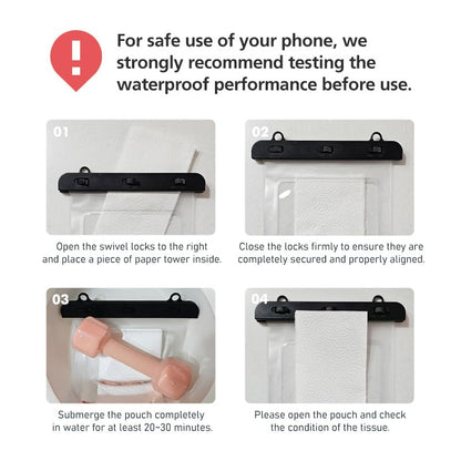 [6.5"x5.9"] DIACUBE Waterproof Phone Pouch For Wide-Screen Foldable Phone - Samsung Galaxy Z Fold/Google Pixel Fold/Huawei Folding , IPX8 Floating Waterproof Phone Case, Must-Have Beach Essentials