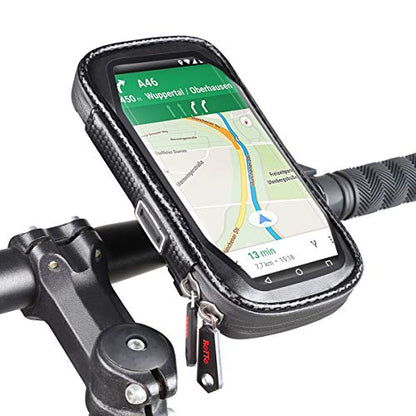 ROTTO Bike Phone Mount Bicycle Cell Phone Holder Handlebar Bag Anti-shake Waterproof with 360° Rotation Three Sizes