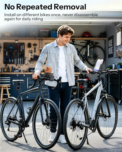 OMOTON BK01 Anti-Vibration Bike Phone Mount, Quick Lock for Riders 2 Packs - color: 5-Black & Blue