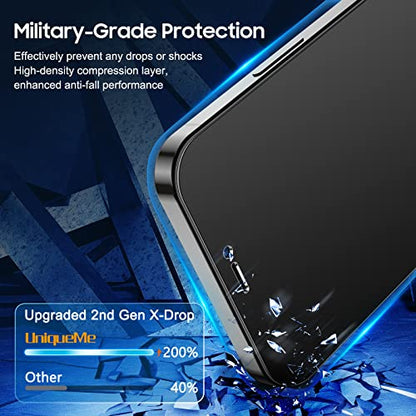 UniqueMe 2+2 Pack for iPhone 12 Pro Max Privacy Screen Protector