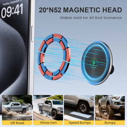 Surfcabin Magnetic Car Vent Wireless Charger Phone Mount for 2015-2020 F150 - size: Fits F150 2015-2020 with Charging-Magnetic