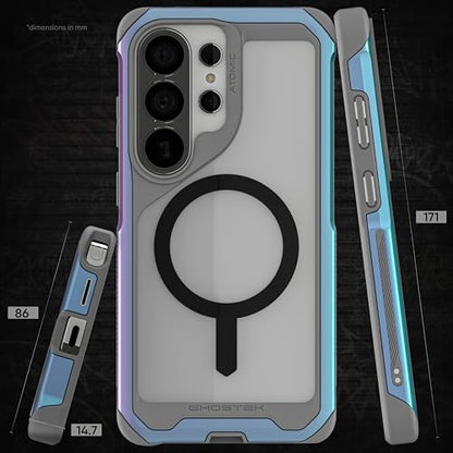 Ghostek Atomic Slim S26 Ultra MagSafe Case, Magnetic Clear Iridescent Metal Phone Cover Compatible with 2026 Samsung Galaxy S26Ultra (6.9") (Prismatic) - color: Prismatic, size: Galaxy S26 Ultra