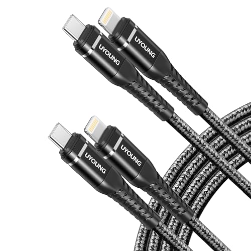 USB C Lightning Cable [Apple MFi Certified] iPhone Fast Charger 3FT, 2Pack - color: Black, size: 3FT