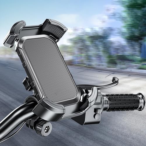 Universal Bike Cell Phone Holder, 360 Rotation Silicone Holders for iPhone丨Samsung丨Huawei, Compatible with 4.7-6.8 Inches Phones, Easy Installation