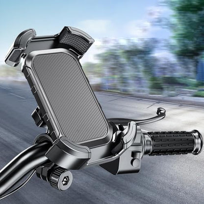 Universal Bike Cell Phone Holder, 360 Rotation Silicone Holders for iPhone丨Samsung丨Huawei, Compatible with 4.7-6.8 Inches Phones, Easy Installation