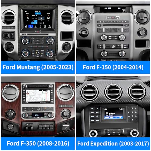 Car Magnetic Phone Holder Mount for Ford Mustang 2005-2023 (Not for Mach E)，F-150 2004-2014，F-250 2008-2016，F-350 2008-2016，Expedition 2003-2017 Circular Air Vent Accessories Cell Cellphone Stand