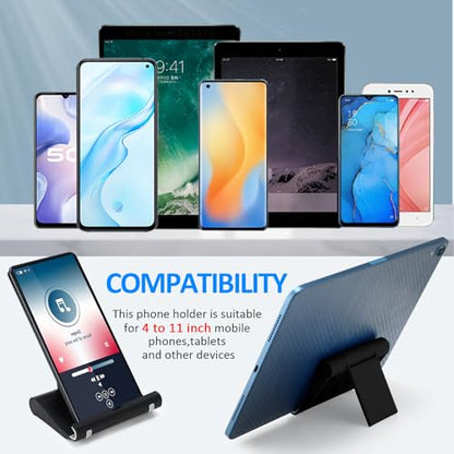 Wenqik 36 Pcs Cell Phone Stands Foldable Tablet, Black - color: Black
