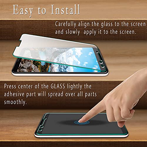2 Pack Screen Protector for Google Pixel 3 5.5 inch Tempered Glass - color: Clear-Google Pixel 3