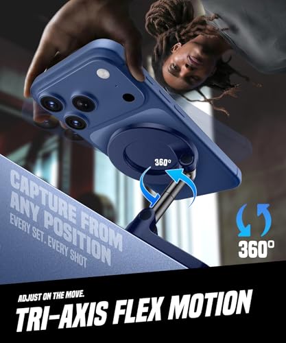 GolbinBox All Metal Dual Magnetic Gym Phone Holder for MagSafe, Blue - color: Blue