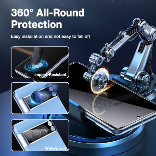 LK 2+2 Pack for Google Pixel 8 Pro Screen Protector+Camera Lens Protector - color: transparent-1