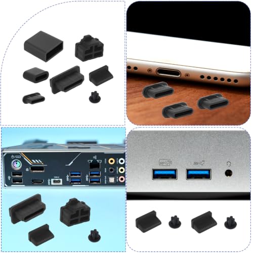 50 Pcs USB Cover Cap, Anti Dust Plugs Charging Port Protector Stopper