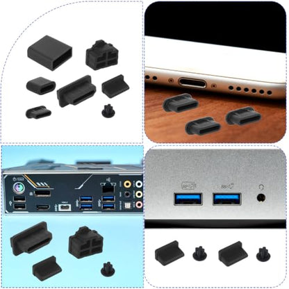 50 Pcs USB Cover Cap, Anti Dust Plugs Charging Port Protector Stopper