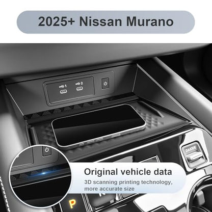 SKTU for 2025 2026 2027 Nissan Murano Accessories Wireless Charging Mat - color: 2025-2027 Murano Console Mat
