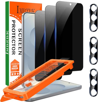 IMBZBK Privacy Screen Protector for Samsung Galaxy S25 Plus, 3+3 Pack