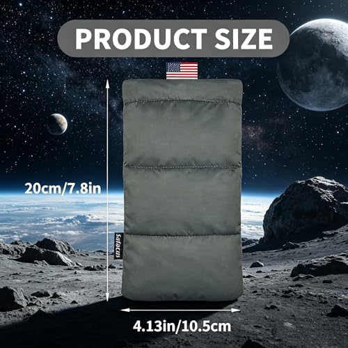 Thermal Phone Case Prevent OVERHEATING in The Sun, Cellphone Pouch for Camping Prevents Freezing, Extends Battery Life, Outdoor Warm Cover Bags for iPhone, Samsung Galaxy (Grey) - color: Gray