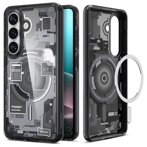 Spigen for Galaxy S26 Case, Ultra Hybrid MagFit [Anti-Yellowing] [Compatible with MagSafe] [Fast Wireless Charging] - Zero One Black - color: Zero One Black, size: Galaxy S26
