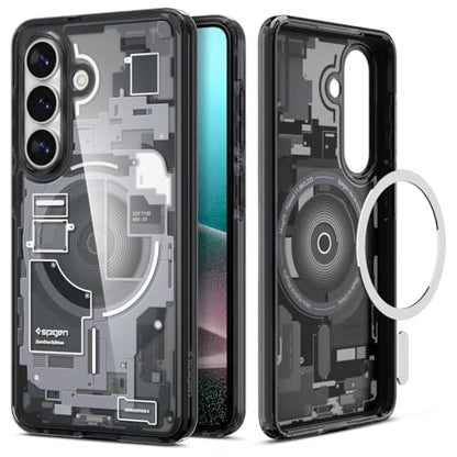 Spigen for Galaxy S26 Plus Case, Ultra Hybrid MagFit [Anti-Yellowing] [Compatible with MagSafe] [Fast Wireless Charging] - Zero One Black - color: Zero One Black, size: Galaxy S26 Plus