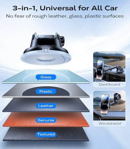 VICSEED Upgraded [Racing-Grade Steady] Phone Holders for Your Car Dark Blue - color: Dark Blue