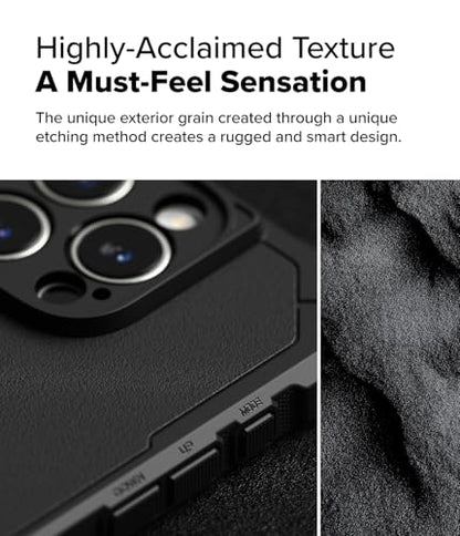 Ringke for iPhone 16 Pro Case [Rugged Gear Magnetic Black] - color: Magnetic Black, size: iPhone 16 Pro