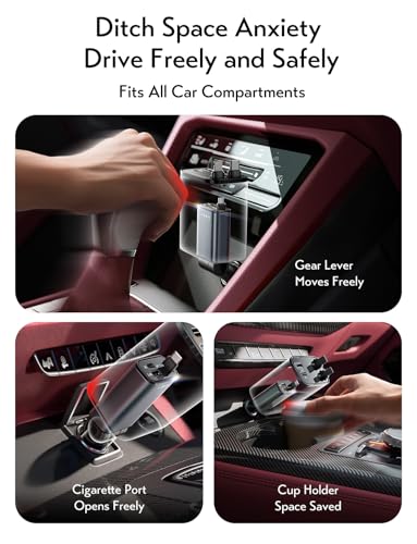 LISEN Retractable Car Charger USB C, [Upgraded 72W Max]