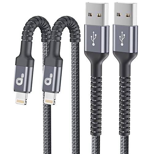 Lightning Cable 3ft 2Pack, [Apple MFi Certified] iPhone Charger Cable - color: Grey, size: 3FT, style: USB A to Lightning