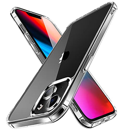 navor Transparent Phone Case Compatible with iPhone 13 6.1-inch Lightweight Anti-Yellowing Scratch-Resistant Slim Fit [Clear]
