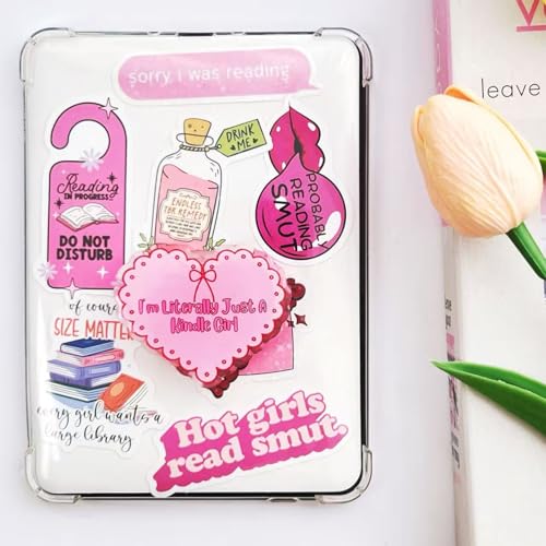 Pink Heart Kindle Grip, for Kindle E-Readers and Smartphones, Rotating Folding Elastic Base, A Gift for Book Lover - color: Pink Heart