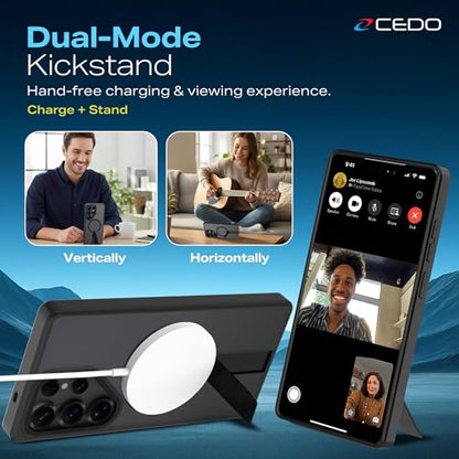 CEDO Magnetic Kickstand Case for Samsung S25 Ultra, MagSafe Compatible - size: Samsung S25 Ultra