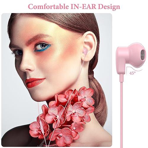 APETOO USB C Headphones for iPhone 18 Pro Max 17 16 15/iPad Air Earbuds - color: Pink