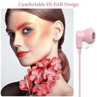 APETOO USB C Headphones for iPhone 18 Pro Max 17 16 15/iPad Air Earbuds - color: Pink