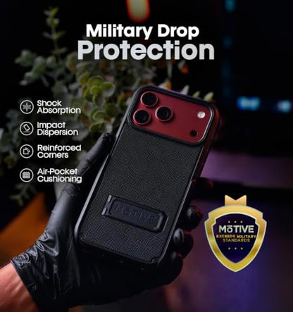 MOTIVE Case with Belt Clip and Stand for iPhone 18 Pro Max, Magnetic | 6.9" - color: Black, size: iPhone 18 Pro Max
