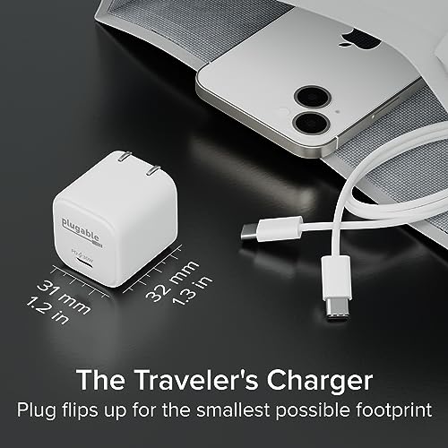 Plugable 30W USB-C GaN Charger, White