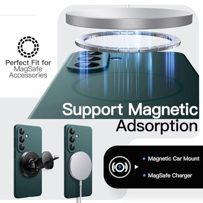 JETech Magnetic Slim Case for Samsung Galaxy S26, Midnight Green - color: Midnight Green, size: Galaxy S26