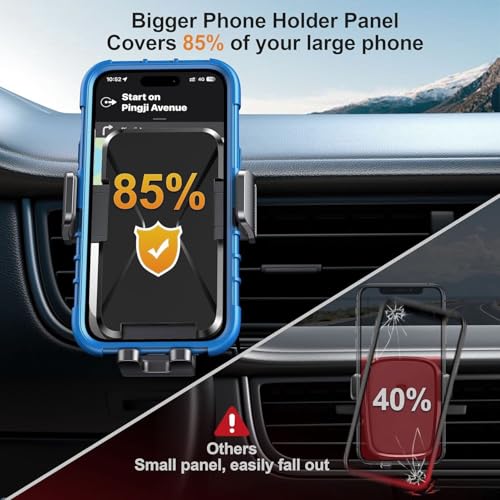 DOLYOFG Car Phone Holder Vent [Thick Cases Friendly] Phone Mount for Car Air Vent 360° Rotate Hands Free Cell Phone Holder for Car Automobile Cradle for All iPhone Android Smartphone - style: new model