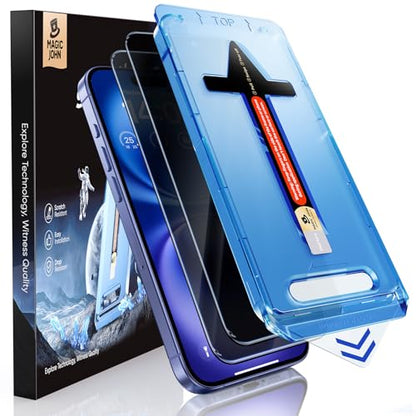MAGIC JOHN for iPhone 16 Privacy Tempered Glass Screen Protector Anti-peek - size: iPhone 16-6.1 inch