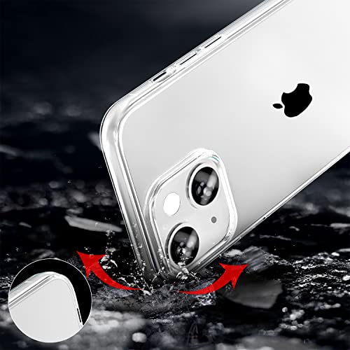 TENOC Phone Case Compatible with iPhone 13 & iPhone 14, Clear Case Shockproof Protective Bumper Slim Cover for 6.1 Inch - color: Clear, size: iPhone 13 / 14
