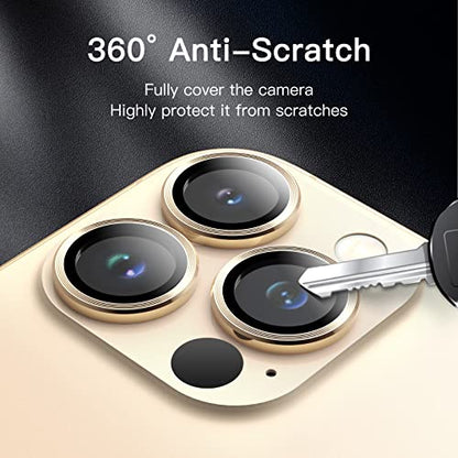 JETech Camera Lens Protector for iPhone 13 Pro Max/13 Pro, Gold, 1 Set - color: Gold