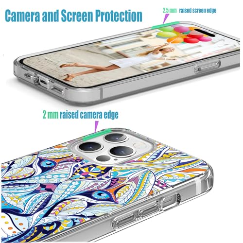 for iPhone 14 Pro Max Case for Girl Women Men, Full Protective Shockproof Slim Soft TPU Clear Phone Cover Cases for iPhone 14 ProMax 6.7,Cartoon Animal Totem Tattoo Head of The Lion - color: Animal Head of The Lion