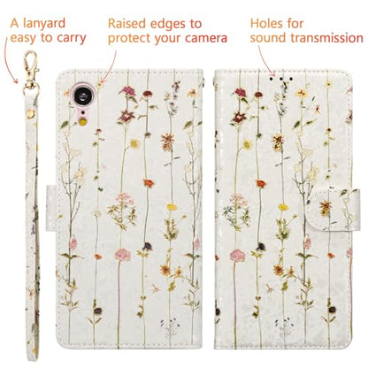 UEEBAI Wallet Case for iPhone XR, PU Leather Phone Case Kickstand RFID Blocking Flip Case with Card Slots Wrist Strap Relief Engraved Pattern Magnetic Closure Folio Case - Vine - color: Vine
