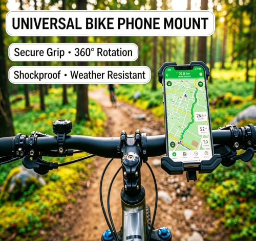 Bike Phone Holder Mount Motorcycle Bicycle Phone Holder Cell Phone Holder